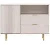 BESTMOBILIER Monica - buffet - beige - 107 cm - Beige