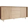BESTMOBILIER Diego - buffet - bois - 180 cm - Bois