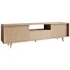 BESTMOBILIER Diego - meuble TV - bois - 180 cm - Bois