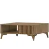 BESTMOBILIER Portmore - table basse - bois - 80 cm - Bois