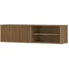 BESTMOBILIER Portmore - meuble TV suspendu - bois - 150 cm - Bois