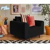 LISA DESIGN Rune - fauteuil - en velours côtelé - Noir