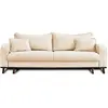 LISA DESIGN Albane - canapé 3 places - convertible avec coffre - en velours côtelé - Beige