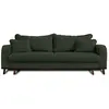 LISA DESIGN Albane - canapé 3 places - convertible avec coffre - en velours côtelé - Vert