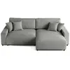 LISA DESIGN Pivoine - canapé d'angle réversible - 4 places - convertible avec coffre - en velours texturé - Gris