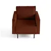 LISA DESIGN Charlie - fauteuil - pieds hauts - en velours côtelé - Terracotta