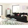 Lisa Design Aspen - canapé 4 places - assise profonde - velours côtelé - Noir