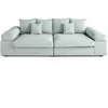 Lisa Design Aspen - canapé 4 places - assise profonde - velours côtelé - bleu