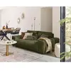 LISA DESIGN Garance - canapé droit 3 places - en velours côtelé - Vert