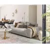 LISA DESIGN Garance - canapé droit 3 places - en velours côtelé - Gris clair