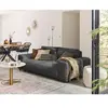 LISA DESIGN Garance - canapé droit 3 places - en velours côtelé - Gris foncé