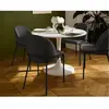 Non communiqué Imelda - lot de 4 chaises - en tissu - gris anthracite - Gris Anthracite