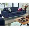 Lisa Design Isaure - canapé droit 3 places en velours