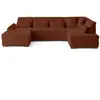LISA DESIGN Vermont S - canapé panoramique d'angle droit 7 places en velours côtelé TU