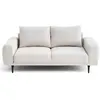 LISA DESIGN Vicence - canapé droit 2 places en tissu - Beige