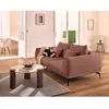 Lisa Design Arica - Canapé droit 2 places - Rose texturé
