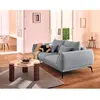 Lisa Design Arica Canapé 2 places Tissu Texturé Gris