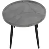 Lisa Design - Helsinki - Table Basse - Effet Marbre - 80 Cm - Gris