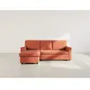 Bestmobilier Meiya - canapé d'angle réversible 4 places convertible avec coffre en tissu