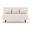 Bestmobilier Lumi - Banquette convertible clic-clac 2 places en velours côtelé
