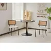 Lisa Design Luciano - lot de 2 chaises - en tissu bouclette - Beige