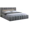 Bestmobilier Cleo - lit coffre - 160x200 cm - sommier inclus - en velours