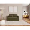 Bestmobilier Ernest - Canapé droit 2 places convertible en velours côtelé