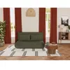 Bestmobilier Candice - Banquette 2 places convertible clic-clac en velours côtelé