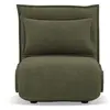 Bestmobilier Candice - Banquette 1 place convertible clic-clac en velours côtelé