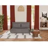 Bestmobilier Candice - Banquette 2 places convertible clic-clac en velours côtelé