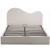 BestMobilier Lucas - lit coffre - 160x200 cm - en velours texturé - Beige