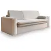 Bestmobilier Wilson - canapé droit 3 places convertible avec coffre en tissu et tissu texturé