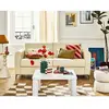 Lisa Design Owen - canapé 3 places convertible couchage quotidien matelas 12 cm en cuir vegan