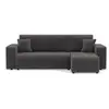 Bestmobilier Nicole - canapé d'angle réversible 4 places convertible avec coffre en tissu