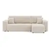 Bestmobilier Nicole - canapé d'angle réversible 4 places convertible avec coffre en tissu