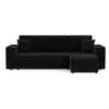 Bestmobilier Nicole - canapé d'angle réversible 4 places convertible avec coffre en tissu