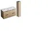 Meuble salle de bain double vasque BURGBAD Olena 120 cm chêne clair + ...