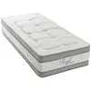 Matelas en mousse à mémoire de forme soutien mi-ferme blanc 90x190 cm