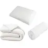 Olympe Literie - Pack Protège matelas + Couette + Oreiller 90x190 cm