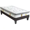 Bellecour LITERIE - Ensemble REINA 2.0 140x190 cm - Matelas Ressorts ensachés + Sommier Bois