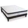 Bellecour LITERIE - Ensemble TIVOLI 90x200 cm - Matelas Mémoire de forme + Sommier Bois