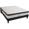 BELLECOUR LITERIE - Ensemble TIVOLI 140x190 cm - Matelas Mémoire de forme + Sommier Bois