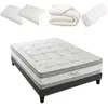 OLYMPE LITERIE - Pack Prêt à dormir ROYAL 5* 160x200 cm - Matelas Mémoire de forme + Sommier + Accessoires