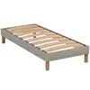Sommier à lattes en bois Lino 90x200 cm Coloris Beige Livré en kit