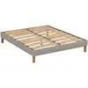 Sommier à lattes en bois Lino 140x200 cm Coloris Beige Livré en kit