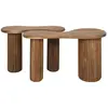 Mathi Design Amelia - set de tables basses organiques en bois d'acacia