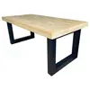 Mathi Design Matika - table basse relevable en bois de chêne et acier noir