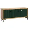 MONMOBILIERDESIGN Parii meuble tv 3 portes 130x56 cm en bois design co...
