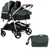 MONMOBILIERDESIGN Duo smart poussette jumeaux ou enfants rapprochés la...