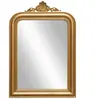 AMANDINE - Miroir style shabby chic en bois, patine dorée Robin des Bois